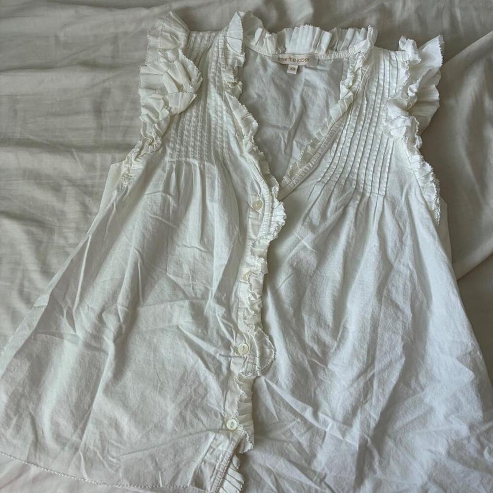 Love the label white blouse